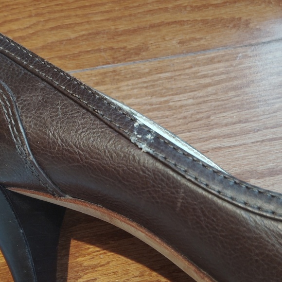 Dior women's high heel shoes size 40 and a half dark brown with buckle detail - Picture 5 of 11